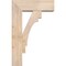 Ekena Millwork Merced Block Smooth Bracket w/ Offset Brace, Douglas Fir, 7 1/2"W x 22"D x 34"H BKT0806X22X34MRC05SDF - alternate 2